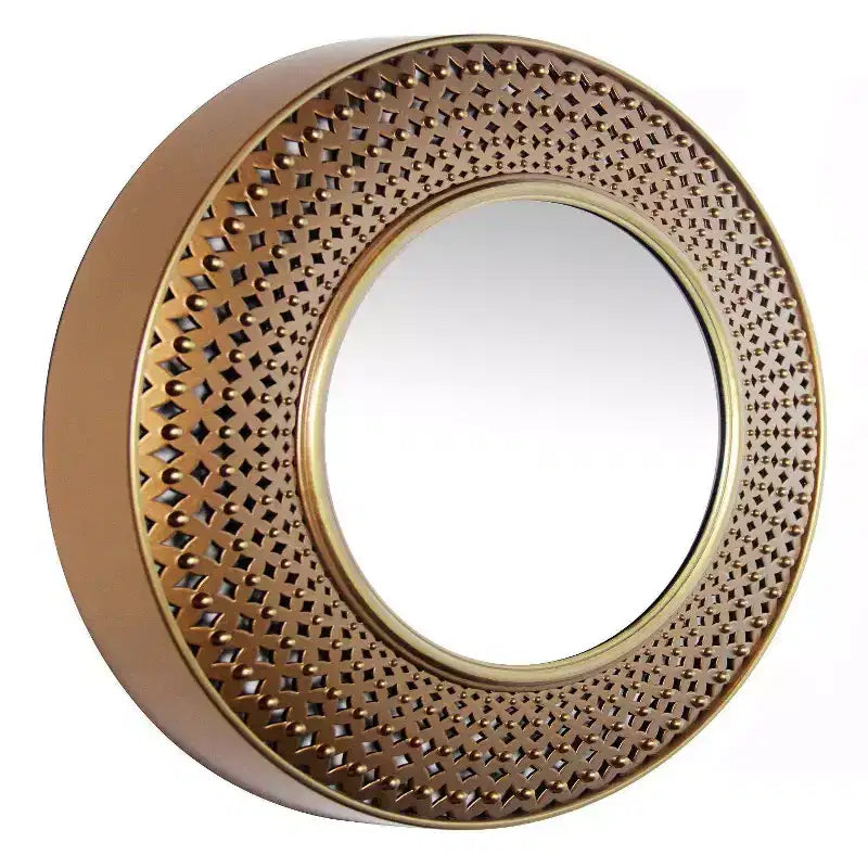 Specchio da Parete Bolly da 15,75" - Infinity Instruments: Moderno, Rotondo, Nessun Montaggio Richiesto, Cornice in Plastica Stampata
