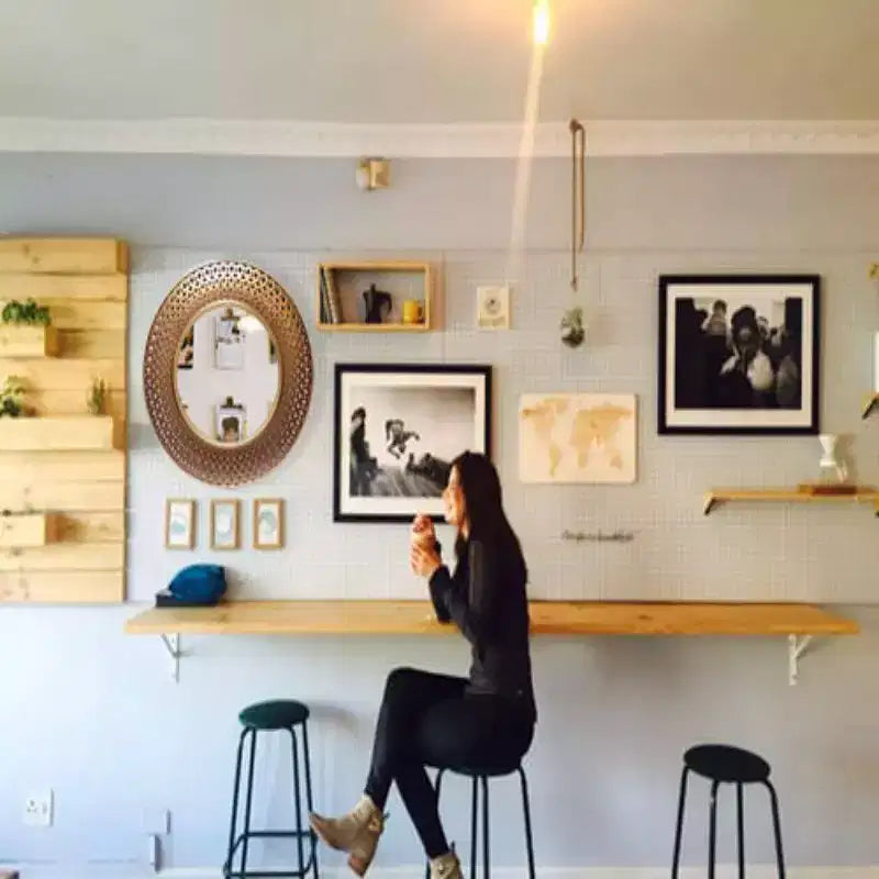 Specchio da Parete Bolly da 15,75" - Infinity Instruments: Moderno, Rotondo, Nessun Montaggio Richiesto, Cornice in Plastica Stampata