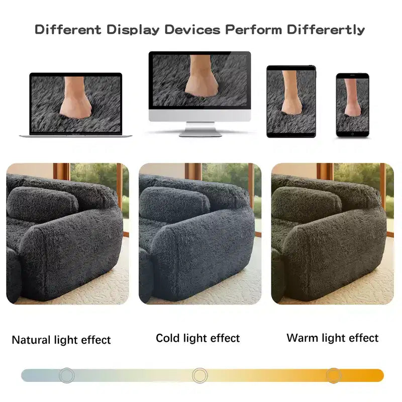 Divano senza struttura a forma di U, spugna HD 32D, fondo antiscivolo, con chaise longue, combinazione libera, confezione sottovuoto, seduta profonda per camera da letto/studio/home theater
