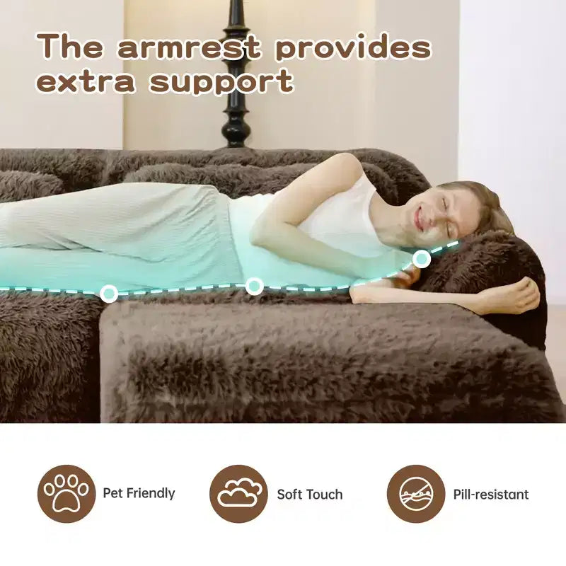 Divano senza struttura a forma di U, spugna HD 32D, fondo antiscivolo, con chaise longue, combinazione libera, confezione sottovuoto, seduta profonda per camera da letto/studio/home theater