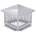 Chimney Cover 8 x 13 Inches, 304 Stainless Steel Mesh Cover, Adjustable Metal Strip Bolts and Screws, can Install Mesh Cover, Silver