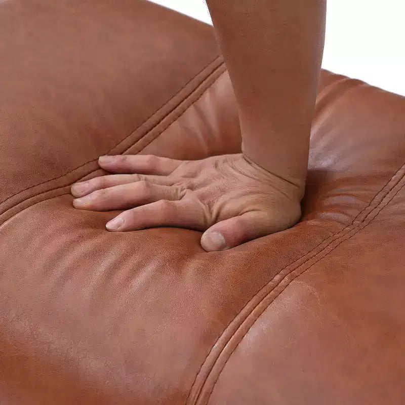 Panca da pranzo imbottita in ecopelle Tetsuya con gambe in legno di gomma