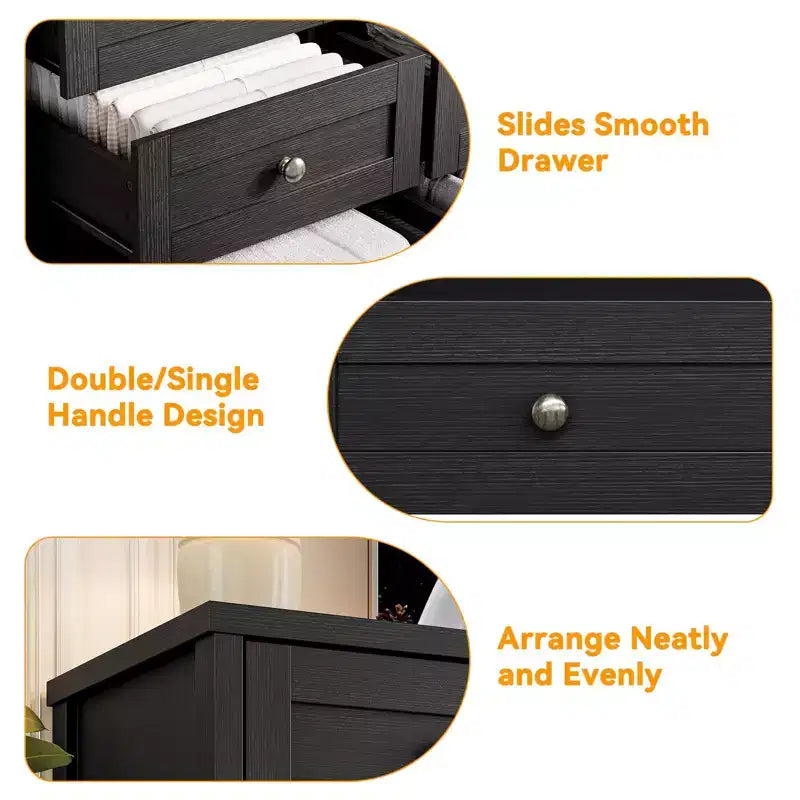 Comò a 12 cassetti, cassettiera in legno larga 160 cm, cassettiera moderna porta TV per TV da 65 pollici, per camera da letto, soggiorno, ingresso