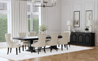 Buffet credenza da sala 4 ante nero anticato e miele