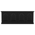 Buffet credenza da sala 4 ante nero anticato e miele
