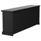 Buffet credenza da sala 4 ante nero anticato e miele