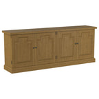 Buffet credenza da sala 4 ante nero anticato e miele