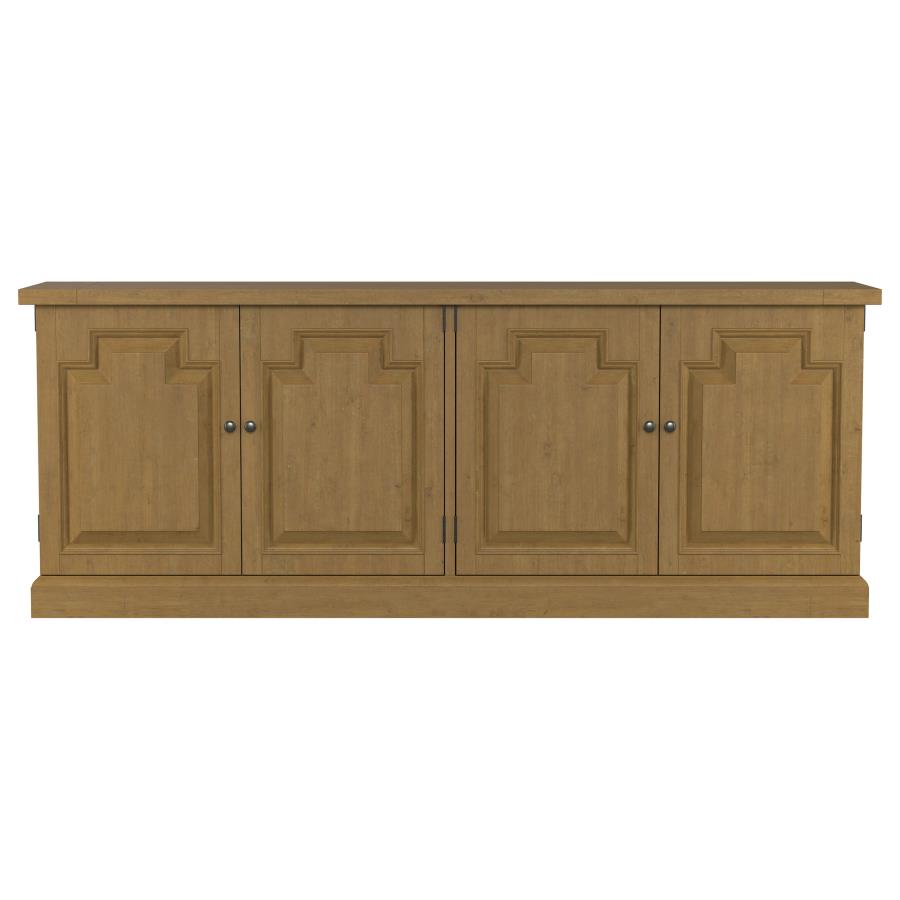 Buffet credenza da sala 4 ante nero anticato e miele