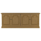 Buffet credenza da sala 4 ante nero anticato e miele