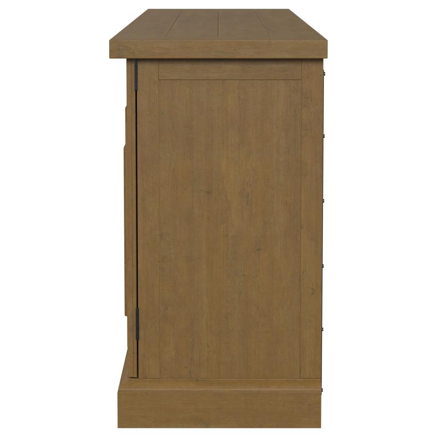 Buffet credenza da sala 4 ante nero anticato e miele