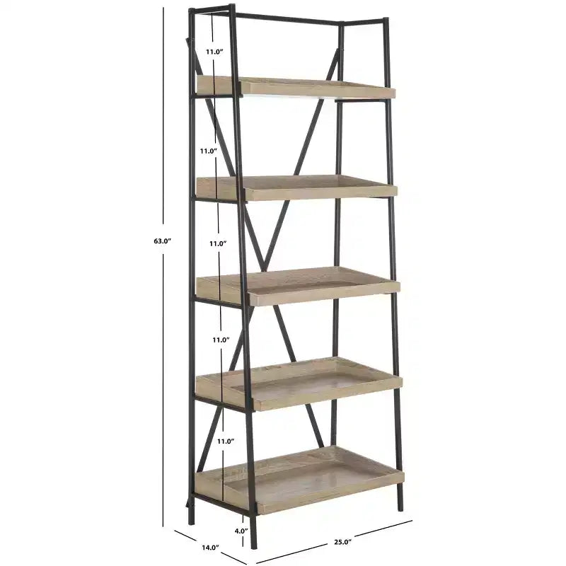 Scaffale Joel - Marrone chiaro/Nero