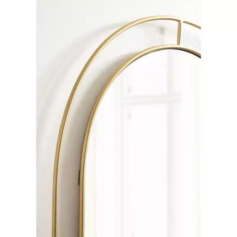 Specchio da parete con cornice Reverie e mensola, 23x30, Naturale