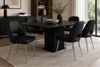Sedia da pranzo moderna disponibile in grigio, nero e bianco