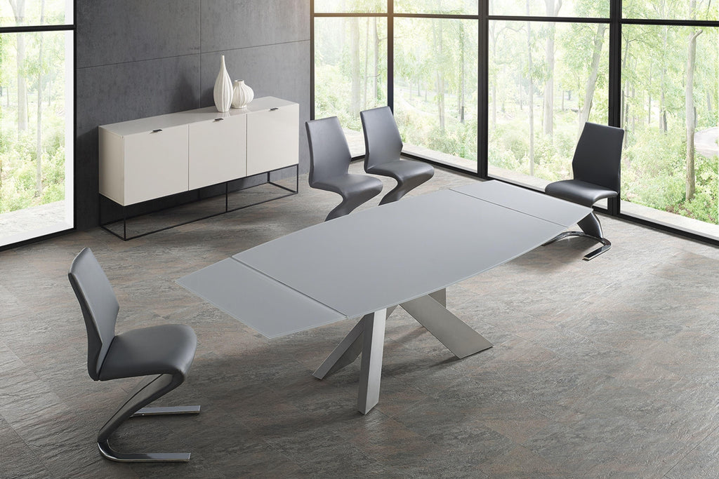 Credenza laccata color tortora lucido con base nera