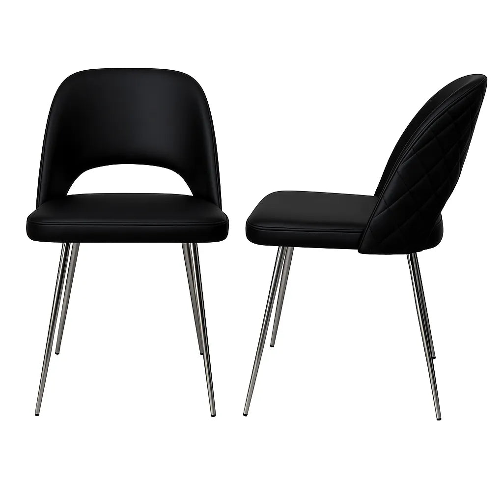 Sedia da pranzo moderna disponibile in grigio, nero e bianco