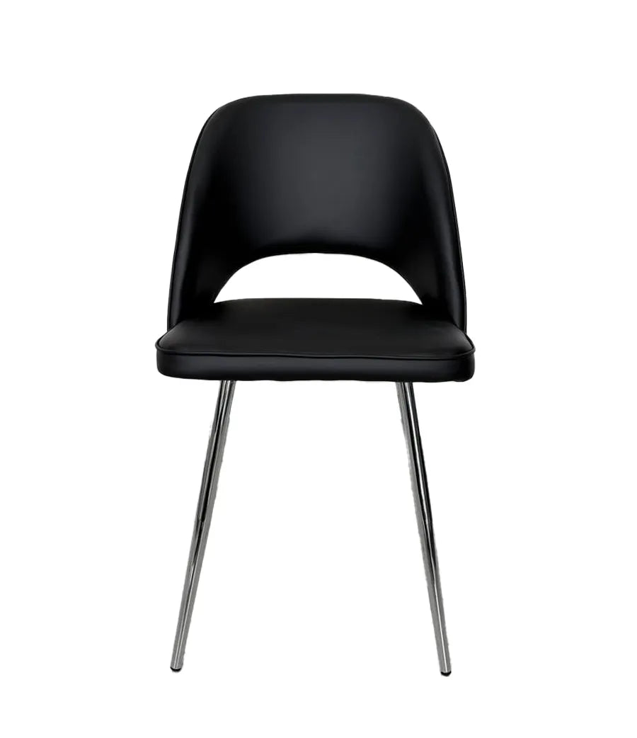 Sedia da pranzo moderna disponibile in grigio, nero e bianco