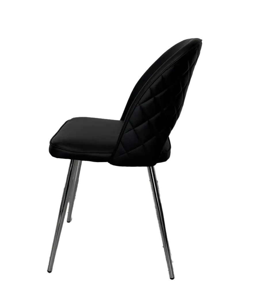Sedia da pranzo moderna disponibile in grigio, nero e bianco