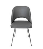 Sedia da pranzo moderna disponibile in grigio, nero e bianco