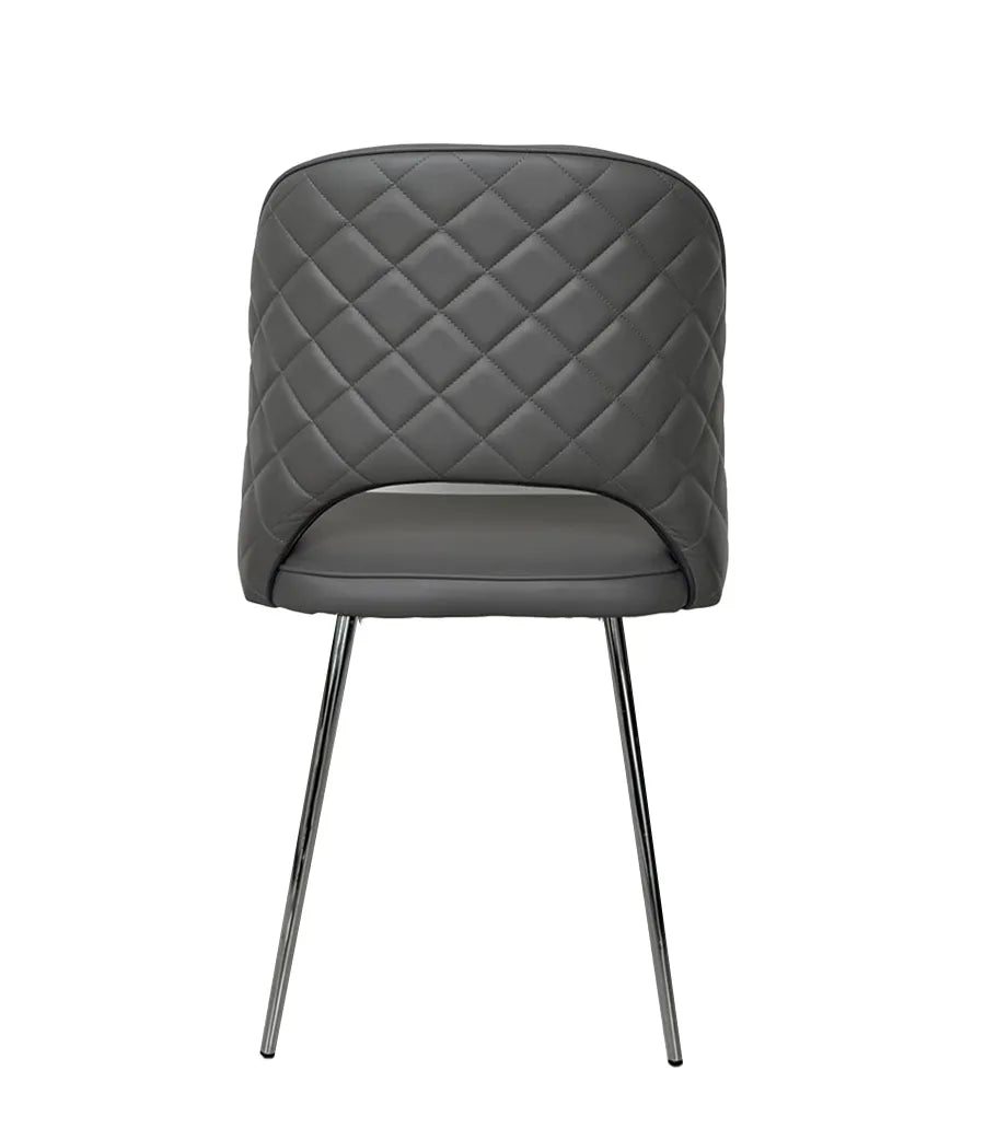 Sedia da pranzo moderna disponibile in grigio, nero e bianco