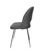 Sedia da pranzo moderna disponibile in grigio, nero e bianco