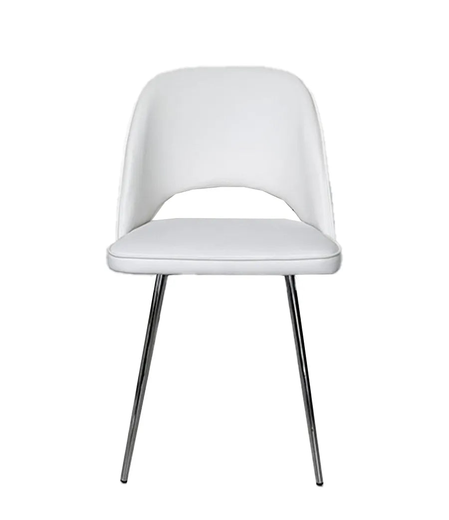 Sedia da pranzo moderna disponibile in grigio, nero e bianco