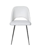 Sedia da pranzo moderna disponibile in grigio, nero e bianco