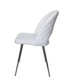 Sedia da pranzo moderna disponibile in grigio, nero e bianco