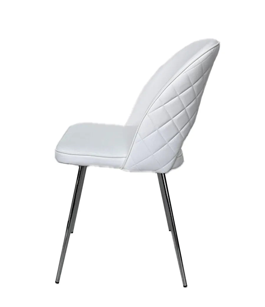 Sedia da pranzo moderna disponibile in grigio, nero e bianco