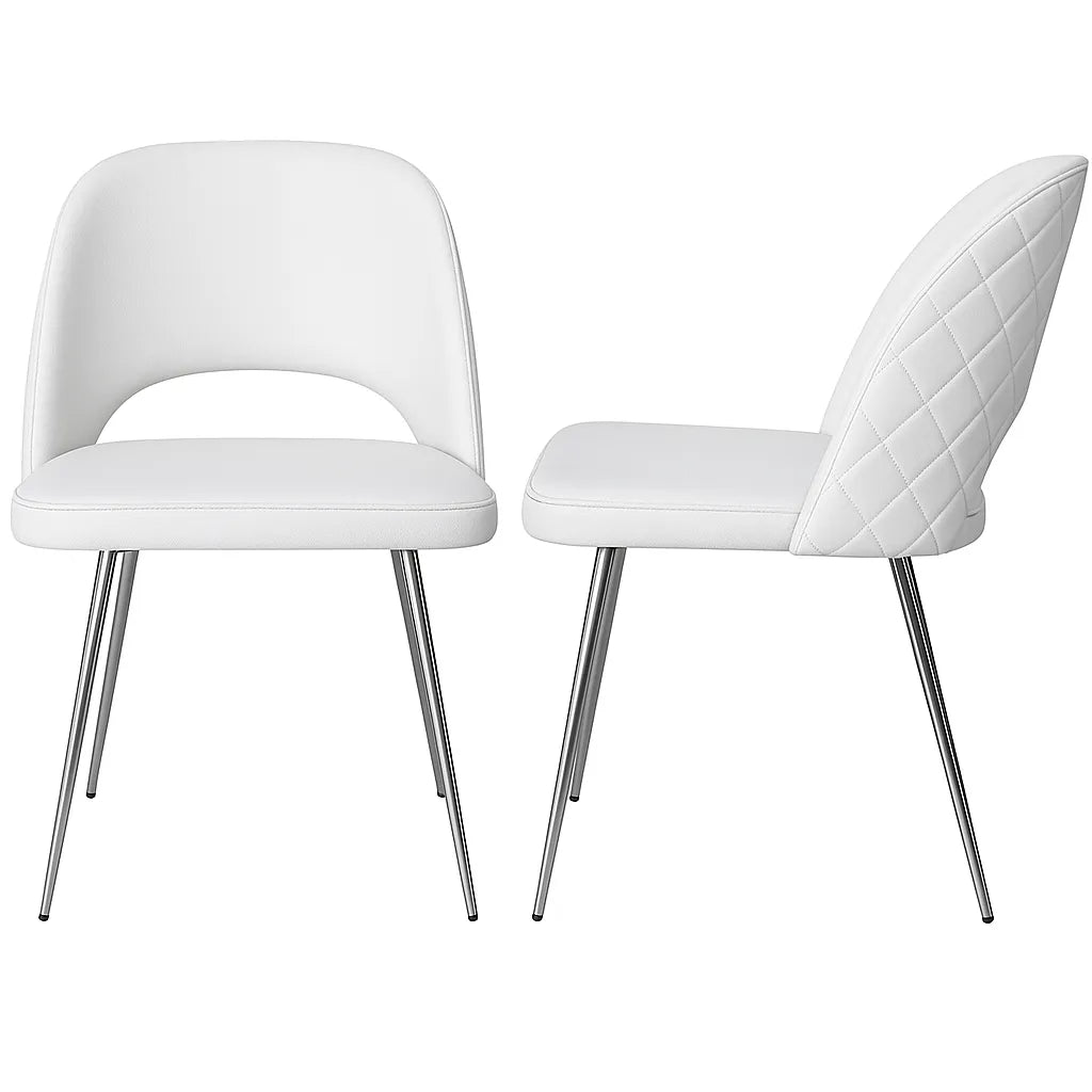 Sedia da pranzo moderna disponibile in grigio, nero e bianco
